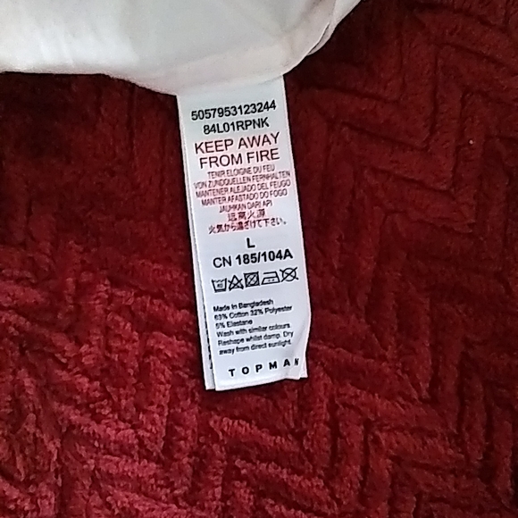 TOPMAN blush Large button up - Picture 3 of 3